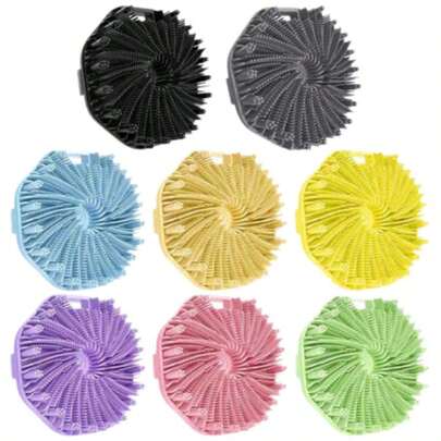 硅胶沐浴刷，去角质沐浴刷，有效去除死皮细胞，沐浴时轻柔按摩，防滑沐浴刷，身体刷，便携式沐浴工具。身体去角质，非洲网状海绵，浴室配件，硅胶身体刷，硅胶刷。