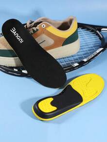 3ANGNI 1双亮黄色凝胶鞋垫，舒适高弹PU减震鞋垫，适用于运动鞋、休闲鞋、运动鞋、跑步鞋 - 亮黃色 - 查看 9