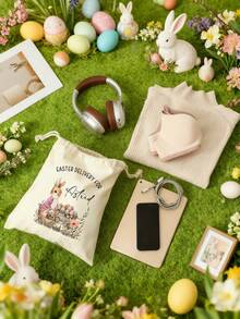 Bolsa de regalo de Pascua personalizada, bolsa de regalo de Pascua con nombre personalizado, bolsa de regalo esencial de Pascua - Multicolor - Ver 4