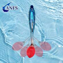 5件套软饵钓鱼套装，适用于淡水和海水垂钓——送给钓鱼爱好者的绝佳礼物 - 彩色 - 查看 5