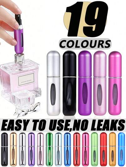 10/5/1 Pc Travel Mini Perfume Refillable Atomizer Container,5ML Perfume Travel Refillable For Christmas,Refillable Perfume Bottle Travel,Perfume Travel Spray Bottling Dispenser, Mini Refillable Perfume Portable Atomizer Bottle Refillable Perfume Spray, Refill Pump Case For Traveling And Outgoing Supplies Holiday Camping Holiday Essentials Accessories For Women Perfume For Men