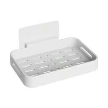Giá đựng xà phòng treo tường có khay thoát nước, kệ đựng xà phòng phòng tắm, không cần khoan. - Trắng - Xem 6
