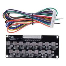 Ecualizador de batería activo 16S con cable de conexión. Placa equilibradora inductiva para paquetes de baterías de 2-4,5 V. 124/1000 - A - Ver 1
