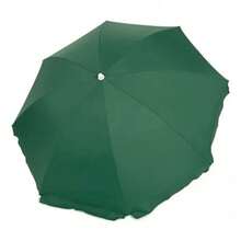 Sombrilla De Jardín O Playa 3 Metros De Díametro Verde Con Protector Uv Global Imports Sombrilla Playera Reforzada Alta Calidad Con Rompevientos - Verde - Ver 4