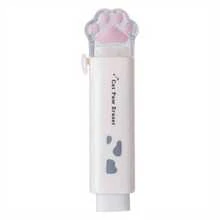 Push-Pull Paw Cute Eraser Girls, Pencil Eraser Students, Rubber Cartoon Pen Eraser, School Supplies, Prizes, Office Eraser - 粉紅色 - 查看 7