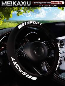 MEIKAXIU New Arrival SPORT 3D Foam Neoprene Steering Wheel Cover, Suitable For 14.5-15 Inch Cars, Automotive Interior Accessories, For Women - SPORT Foam - View 7