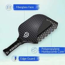 A Complete Set Of Fiberglass Pickleball Equipment, Including 2 Rackets + 4 Balls + 1 Black Ball Bag, 26-Hole Balls + 40-Hole Balls, Training Rackets - Multicolor - View 4