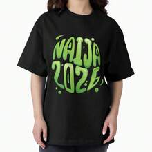 Naija 2026 Oversized T-Shirt - màu đen - Xem 1