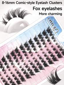 104 Of Fox Eyelash D Curly Mink Eyelash Expansion Kit, Natural Appearance And Soft Personal Long Eyelashes. Lash Clusters, Eyelash Clusters, Individual Eyelashes, Lashes, Fake Lashes - View 4
