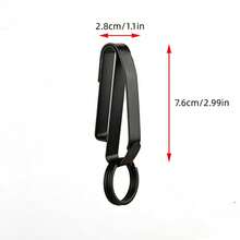 Stainless Steel Waist Hanging Car Key Buckle Key Clip Belt Buckle Outdoor Buckle Keychain - one-size - View 11