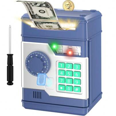 Piggy Banks Money Banks, Automatic Electronic Piggy Bank , Money Bank Toys For 3 4 5 6 7 8 9 10 Year Old Kids