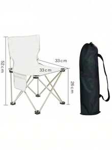 1pc Outdoor Folding Chair, Travel Resting Chair, Sketching Chair, Beach Picnic Leisure Chair, Fishing Stool, Outdoor Travel Essential - Multicolor - View 15
