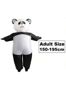 Inflatable Panda Costume, Full Body Cartoon Character Cosplay, Stage Performance Outfit - Multicolor - View 11