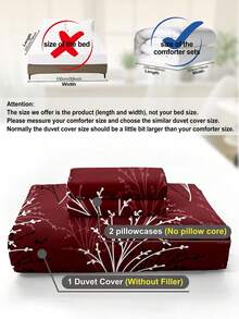 Bộ ga trải giường 3 món họa tiết lá hoa được làm từ chất liệu sợi siêu mịn cao cấp, cực kỳ mềm mại và thoáng khí, phù hợp cho mọi mùa, có thể giặt máy, không dễ phai màu, không xù lông, chống co rút, chống nhăn, trang trí phòng ngủ theo phong cách Bohemian/Farmhouse/Modern Minimalist thời trang, dễ bảo quản, phù hợp với giường cỡ King/Queen/Double/Single, lý tưởng cho nhà ở, ký túc xá, căn hộ, phòng khách, nhà nghỉ dưỡng, phòng cho thuê và làm quà tặng. - Nhiều màu - Xem 11