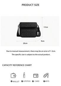 Coach Sullivan Printed Men's Single Shoulder Crossbody Bag CZ396QBMI5 - 炭黑色/黑色CZ396QBMI5 - 查看 7