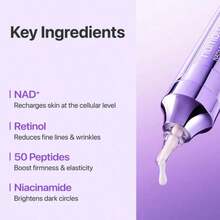 numbuzin No.9 NAD+ Retinol Volumetox Eye Cream 10ml *2PCS - Retinol Plumping Eye Cream 10ml*2 Tubes - View 5