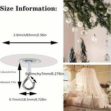 Hookless Ceiling Hook, Suitable For Hanging Lamps And Plants, Can Be Used With Adhesive Hooks, Compatible With Bobi Mobile Curtain And Multi-Purpose Hooks - View 4