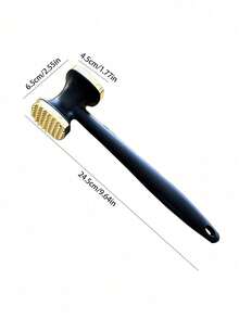 1pc Aluminum Meat Tenderizer, Specialized Meat Pounder For Grilling, Household Meat Tenderizing Hammer, Steak Pounder Tool - Black - View 6
