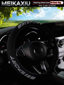 MEIKAXIU New Arrival SPORT 3D Foam Neoprene Steering Wheel Cover, Suitable For 14.5-15 Inch Cars, Automotive Interior Accessories, For Women - SPORT Foam - View 6
