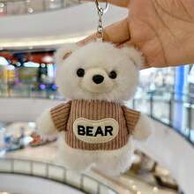 Cute Bear Backpack Pendant Plush Doll, Creative Letter Bear Doll Keychain Bag Charm, Activity Gift Holiday Present - Multicolor - View 14