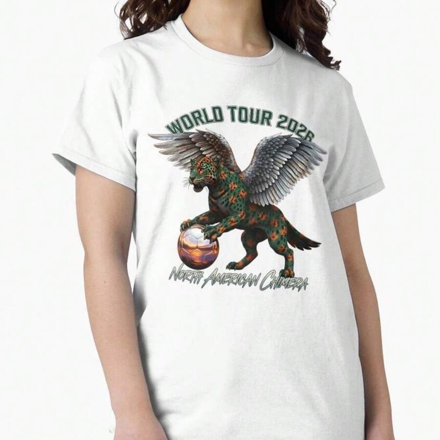 2026 World Tour _Chimera_ Limited Edition Tee - Ancient Spirit Modern Game - USA Mexico Canada Fusion Streetwear Classic T-Shirt - 白色 - 查看 1