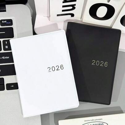 A7サイズ ポータブル 無地ノートブック プランナー 2026年