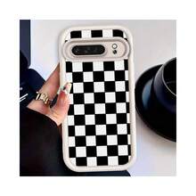 苹果phonecase黑白棋盘格745JPTYJTIPhone17Pro圣诞礼物iPhone16新年礼物12Pro男女朋友17生日礼物11防摔 - 黑色 - チェックする 4