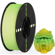 Silk PLA 1.75mm Dual-Color PLA 3D Printing Filament, 2-In-1 Co-Extrusion, 1kg Spool (2.2lbs), Dimensional Accuracy +/- 0.02mm, Suitable For Most FDM 3D Printers - Multicolor - View 22