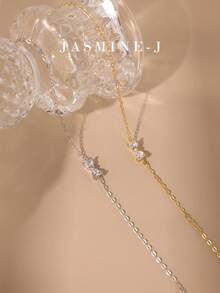 1pc S925 Sterling Silver Bow Bracelet,Double Heart Bow Bracelet,Sterling Silver Women's Bracelet,Minimalist Design,Suitable For Everyday Wear - Multicolor - View 2