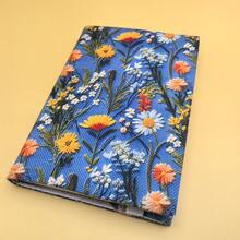 1pc Handmade Blue Background Chrysanthemum Fabric Book Cover, Notebook Journal Fabric Book Sleeve, Gift For Book Lovers, Couples, Family - Single Piece - View 9