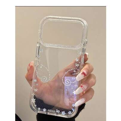 优雅简约星形、蝴蝶结和翅膀设计手机壳，适用于 17 Pro Max、15（新款）、14（优雅款）、16（时尚款）、13、15 Pro，防摔