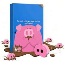 150 Cartas + 5 Narices de Cerdo Juego de Fiesta Hilarante, Adecuado para Jugadores de 4+ Años, Adolescentes y Adultos, Diversión para Noches de Juego Familiar Interactivo y Alegre - Multicolor - Ver 8