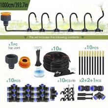 Automatic Universal Brass Atomizing Nozzle Set, 5/8mm, Garden Atomizing Irrigation Cooling Quick Plug Humidifier, Adjustable Nozzle, Suitable For Lawns, Lawn Automatic Drip Irrigation System, Potted Plant Greenhouse - Irrigation Kit - View 8