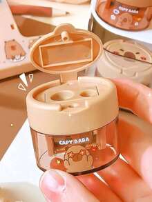 1/3/8 chiếc gọt bút chì hình chuột hamster dễ thương, màu sắc và kiểu dáng ngẫu nhiên, văn phòng phẩm cao cấp, thiết kế nắp lật sáng tạo, trang trí độc đáo, đồ dùng học tập thú vị và quà tặng giáo viên, văn phòng phẩm mềm mại cho học sinh, gọt bút chì để bàn di động, thích hợp cho lễ tốt nghiệp, tựu trường (không có hộp đóng gói) - Nhiều màu - Xem 3