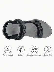 CAMEL CROWN รองเท้าแตะกีฬาสำหรับผู้หญิง, รองเท้าแตะเดินป่า, รองเท้าเสื่อโยคะ, รองเท้าลุยน้ำกลางแจ้งน้ำหนักเบา - สีดำ - ดู 4