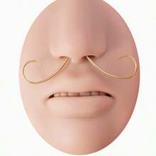 1件 16G 316L 医用钢胡须鼻中隔环穿刺饰品 - 彩色 - 查看 6