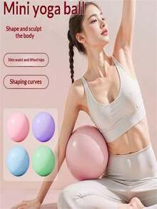 Yoga Pilates Ball - Thick Anti-Burst Fitness Ball For Balance Training, Glute Activation And Full Body Massage - Multicolor - View 1