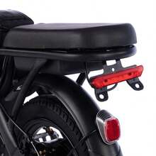 14-Inch Foldable Adult Electric Bicycle, 330 Lb Load Capacity, Maximum Speed 20 Mph, 48V Lithium Battery With Approximately 18-28 Miles Of Range, 14-Inch Tires, Portable Folding Design, Suitable For Outdoor Riding And Exercise, Urban Commuting, Removable Lithium Battery, Centrally Mounted Shock Absorber, Battery Level Display, Speed Switch, Adult Gift. - View 4