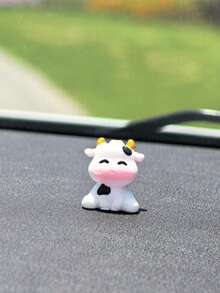 可爱的奶牛主题汽车内饰装饰，汽车仪表盘屏幕装饰，汽车配件，汽车内饰摆件，可爱装饰品，适用于汽车、客厅和家居装饰，汽车配件，节日礼物。 - 多色 - 查看 6