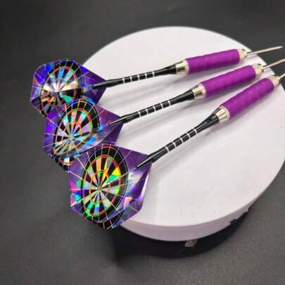 Juego de repuesto de dardos, funda protectora antideslizante y recambios de plumas de dardos, portátil, adecuado para fiestas, bares, entretenimiento y práctica de dardos