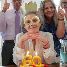 1Pc, 50th Birthday Glasses - Number Frame, Funny Photo Booth Props For Anniversary Celebration Decoration, Birthday Party Favors, Novelty Costume Eyewear For Men Women Birthday Decorations - View 4