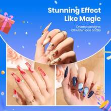 Beetles Blooming Gel 15ml Clear Uv Led Blossom Nails Gel Polish For Spreading Effect Marble Natural Stone Watercolor Floral Print Soak Off Diy Nail Art Design Manicure Gift For Women - 查看 2