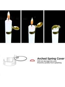 1 pieza Apagavelas automático, accesorio para extinguir la llama de la vela - A - Ver 11