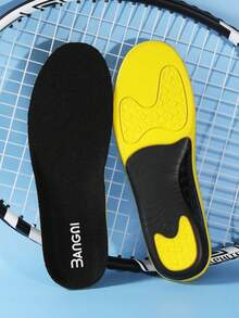 3ANGNI 1双亮黄色凝胶鞋垫，舒适高弹PU减震鞋垫，适用于运动鞋、休闲鞋、运动鞋、跑步鞋 - 亮黃色 - 查看 10