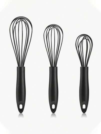 1pc Balloon Whisk, Suitable For Mixing, Whipping, Stirring, Reinforced Balloon Whisk, Heat-Resistant And Scratch-Resistant, Applicable For Kitchen Cooking, Baking, Cake And Dessert Making, Meal Preparation