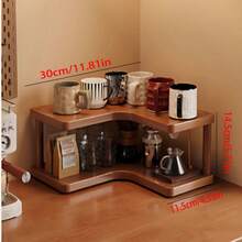 2-Tier Corner Storage Rack, Multifunctional Kitchen Organizer Shelf For Countertop, Cabinet, Bathroom - Multicolor - View 14