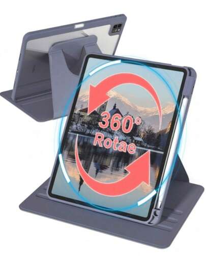 TenYide Funda protectora para tableta a prueba de golpes/resistente a arañazos/anti-caída, compatible con ranura para lápiz óptico integrado, soporte giratorio de 360 grados, adecuado para /GalaxyTab/LenovoTab/LenovoXiaoxin PAD/LenovoIdea Pad/MatePad/HonorPad/XiaomiPad/RedmiPad y otros modelos, absorción de impactos premium, compatible con activación/suspensión automática y ángulos de visión flexibles