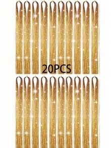 20 cái/10 cái/5 cái/3 cái/1 cái Dây kim tuyến kim loại cho tóc nữ, Dây kim tuyến kim loại sáng bóng, Phụ kiện tóc thời trang chịu nhiệt, Băng đô tóc nữ, Băng đô mùa hè, Kỳ nghỉ, Du lịch - Vàng - Xem 13