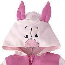 Disney Lightweight Cotton Romper With Hat For Baby - 玫瑰紅 - 查看 4