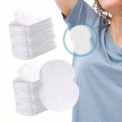 20pcs Unisex Summer Sweat Absorbing Pads, Comfortable Seamless Wear, Underarm Sweat Absorbing To Prevent Body Odor. Suitable For Home, Jogging, Fitness, Sports, School, Office, Outdoor Activities. Portable, Allow Body To Breathe Freely; Body Care Tool, Deodorant Patch, Personal Hygiene Product